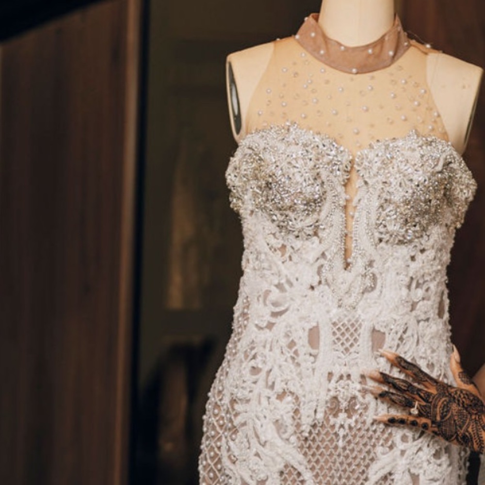 Elegant White Lace Wedding Dress (Ese’ Azenabor)